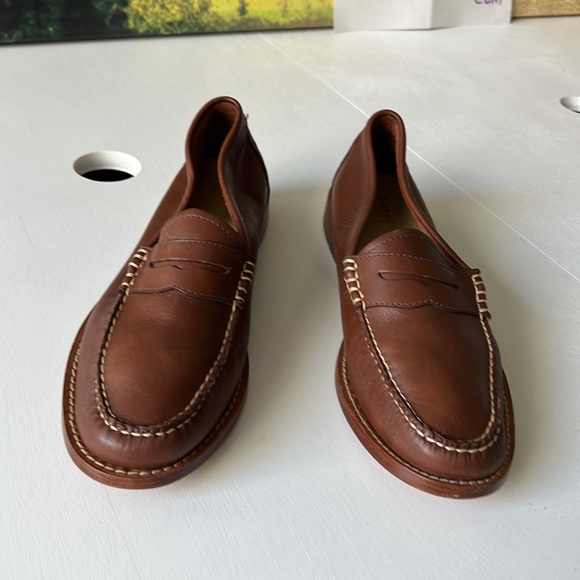 🇺🇸Weekjuns G.H. Bass & co handcrafted size 9.5M brown leather classic moccasins - Picture 13 of 16